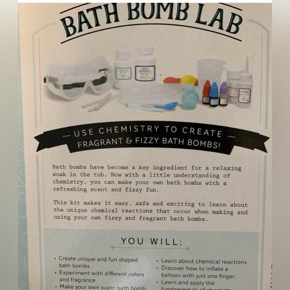 BATH BOMB LAB Fizzy Scented Science by MindWare; New in Box. - Picture 6 of 8